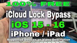 100% Free iCloud Bypass for iOS16.x (Untethered) | iPhone/iPad | for Mac OS only