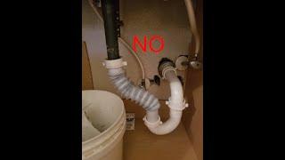 how to install a sink drain when the pipes dont line up.(2021)