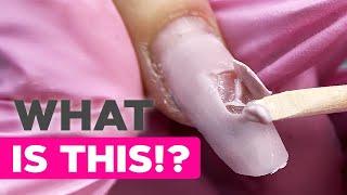 Shocking Nail Fill | What's Inside Will Surprise You | Korean Blush Nail Design