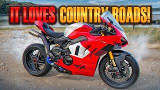 BROKE MY DUCATI PANIGALE V4R AGAIN RIDING BEAUTIFUL COUNTRY ROADS!