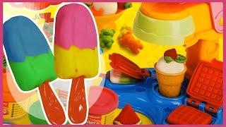 Лепим мороженое из пластилина. Плей До / Play Doh.