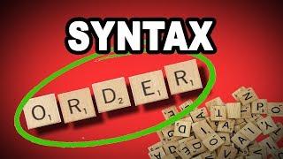 Learn English Words: SYNTAX - Meaning, Vocabulary with Pictures and Examples