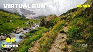 Virtual Running Video Switzerland Alps Treadmill 4K - 45min Treadmill Workout Scenery Running Videos