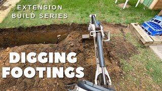 Extension build series- Digging footings