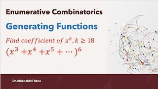 Finding Coefficient in an expansion| Generating Functions