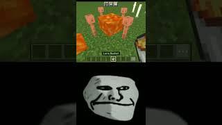 Minecraft lava with troll face#viral #youtubeshorts#trending #shorts#tipsandtricks #minecraft#gaming