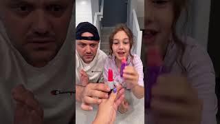 Prank on dad with a lipstick ️ #shorts