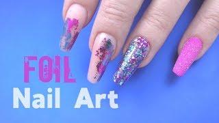 Foil Nail Art tutorial WITHOUT Glue!