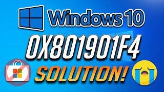 How to Fix Microsoft Store Error 0X801901f4 in Windows 10 - [4 Solutions] 2024