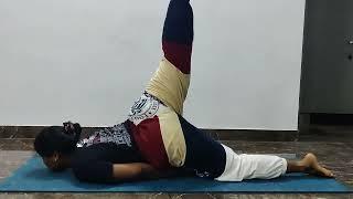 POORNA SHALABHASANA practice