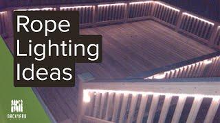 Rope Lighting Ideas to Light Up Your Backyard | Backyardscape