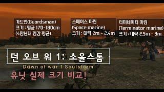 던 오브 워 게임으로 알아보는 실제 워해머 4만 크기 비교! [W40k size Comparison]