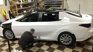 ОКЛЕЙКА В БЕЛЫЙ ЦВЕТ ДЛЯ ТАКСИ TOYOTA CAMRY ⬜️