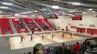 Two Rivers High School winter guard Homeshow