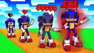 Growing Up as SONIC.EXE in Minecraft!