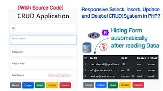 CRUD System in PHP - How to Insert, Update, Delete and Read in PHP using MySQL Database & Bootstrap