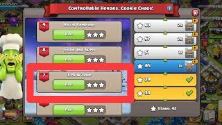 Level 7 Easy 3star Method| Controllable Heroes: Cookie Chaos! (Clash of Clans)