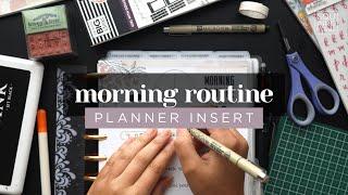 MORNING ROUTINE :: Creating a DIY Planner Insert for my 2024 AM Routine