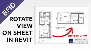 How to Rotate View on Sheet in Revit