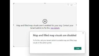 How to enable Map Visual settings in Admin Portal for Microsoft Power BI