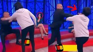 Woman Slaps Man On TV Show & Get Slapped Back