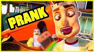 DESTROYING MY NEIGHBOR'S SWITCH PRANK - Hello Neighbor Mod