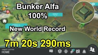 Bunker Alfa 100% New World Record / Bunker Alfa Speedrun / #lastdayonearth #ldoe