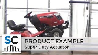 ServoCity Super Duty Actuator Lifts Lawn Mower