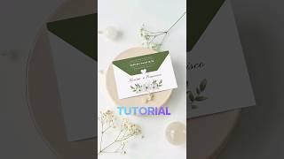 Canva Design Tutorial: Easy Wedding Invitations Creation #canvatutorial #canvadesign #canva