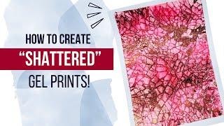 Awesome Shattered Glass Effect | Gel Printing Tutorial | Gel Printing with Alcohol Ink