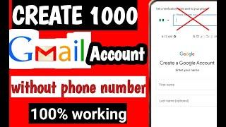 How to create Gmail account without phone number/create Gmail account without phone number