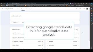 Generating quantitative data using Google Trends in R