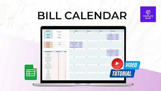 Bill Calendar Tracker Spreadsheet Tutorial by PLRDuck.com