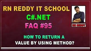 C# FAQ #95 How to return a value by using method?