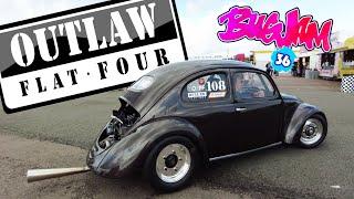 VW Outlaw Flat 4 Drag Racing Bug at Bugjam 36 2023 #bugjam #aircooled