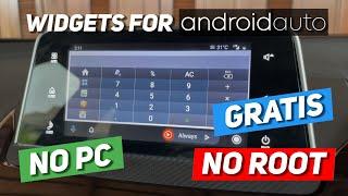 (2021) Widgets for Android Auto | No Root, Gratis, No PC