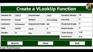 How to Create a Vlookup in  Excel using VBA