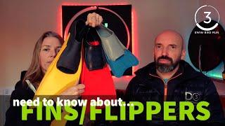 Swimming fins (aka flippers!) All you need to know. Get the right type, size and use them properly!