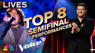 The Best Performances from the Top 8 Live Semi-Final | The Voice | NBC