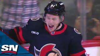 Vladimir Tarasenko Buries Loose Puck to Score His First as a Member of The Senators