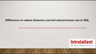 MySQL | Displaying difference in values between the current row and previous row