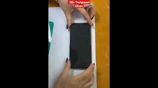 How to Apply 18D Tempered Glass Screen Protector#shorts