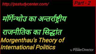 Morgenthau's Theory of International Politics | Morgenthau's Realism | Realism theory