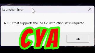 Counter Strike 2 CS2 SSE4.2 launch error code fix with Intel SDE