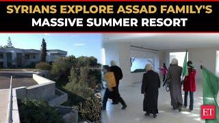 Syrian civilians break into Assad's massive summer resort for first time