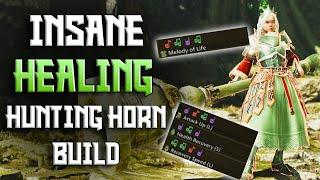 INSANE End game HEALING Hunting Horn Build - Monster Hunter Wilds (CRAZY Health Recovery & Buffs)