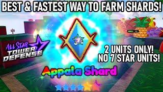 Fastest & Easiest Way To Farm 7 Star APPALA SHARDS!! (2 Units Only!) | All Star Tower Defense Roblox