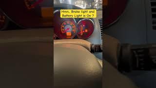 Brake light and Battery light is on what could it be ?  #shorts #youtubeshorts #tips