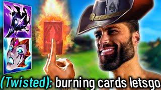 BURNING CARDS TWISTED FATE (THIS IS RIDICULOUS)