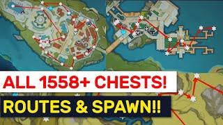 ALL 1558+ CHESTS Routes & Locations! Chests 'Spawn' Explained! | Genshin Impact